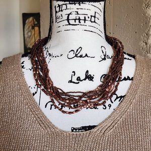 Coldwater Creek Multi Strand Beaded Necklace